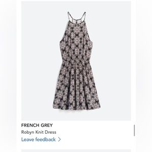 French Grey Robyn Knit Dress. Stitch Fix. Size: S. Black multi.